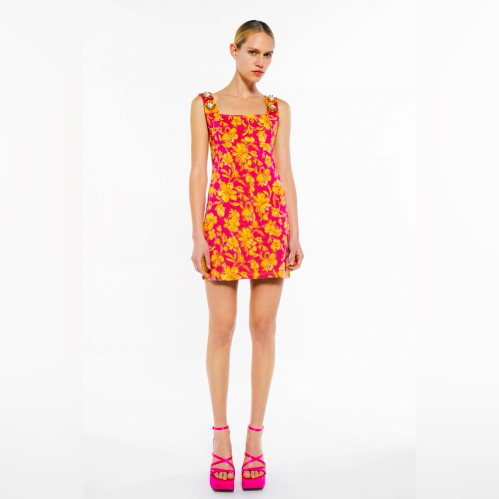 Zara Jewel Jacquard Dress Size Small (only 1 time used)